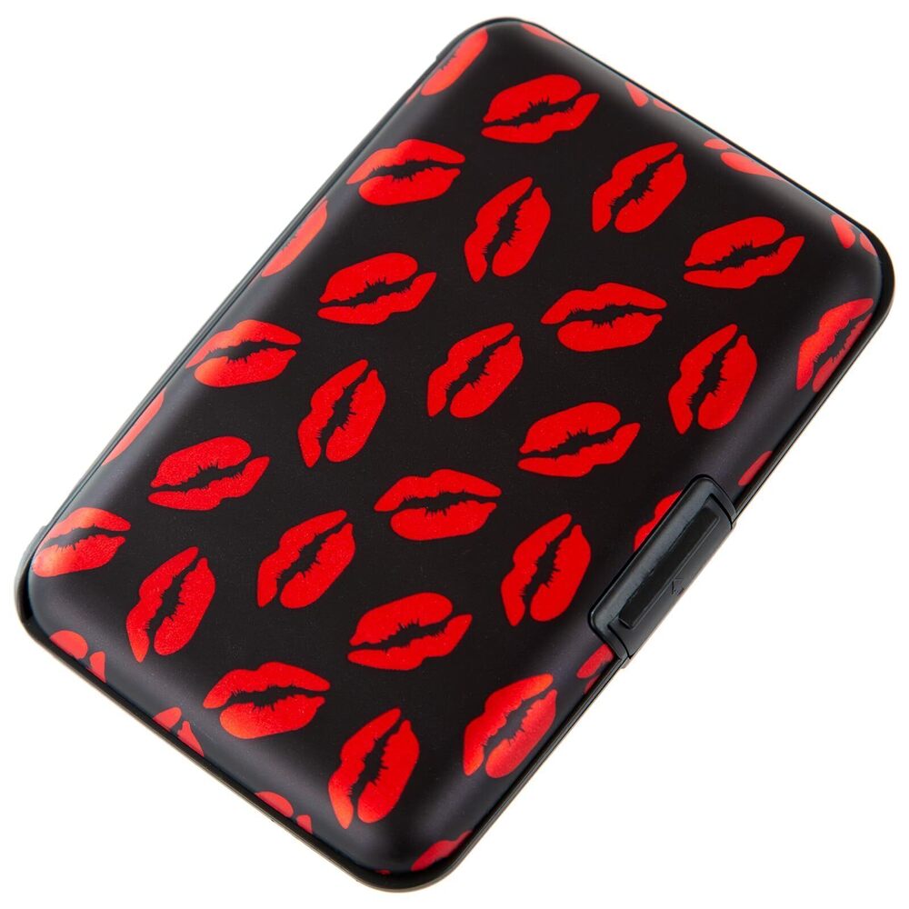 7334 Credit Card Holder, Metal Card Wallet RFID Blocking Mini Slim Aluminum